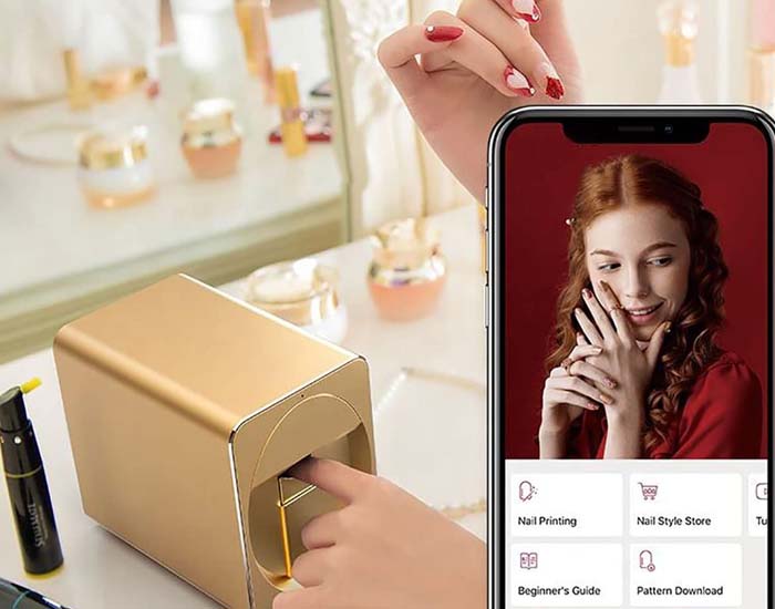 هنر ناخن دیجیتالی و چاپ سه‌بعدی